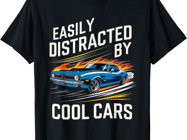 Easily distracted by slot car racing rc car mini car slotcar t-shirt