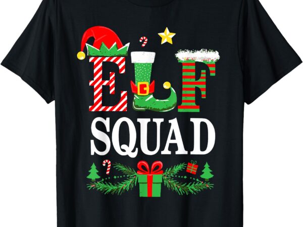 Elf squad shirt kids adult men women christmas crew pajamas t-shirt