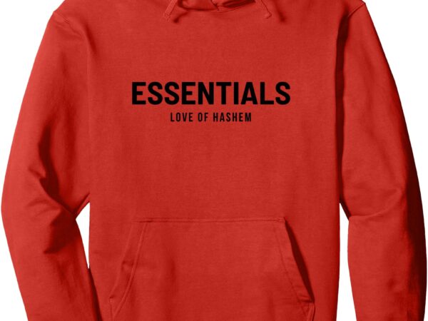 Essentials love of hashem pullover hoodie vector clipart