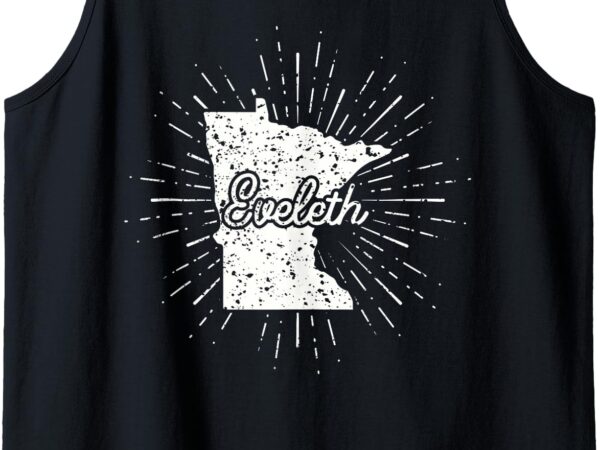 Eveleth minnesota mn tank top vector clipart