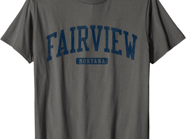 Fairview montana mt college university style blue t-shirt