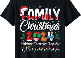 Family Christmas 2024 Matching Squad Santa Elf Funny Xmas T-Shirt