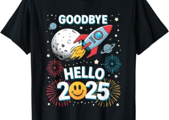 Family Pajamas Goodbye 2024 Hello 2025 Fly Happy New Year T-Shirt