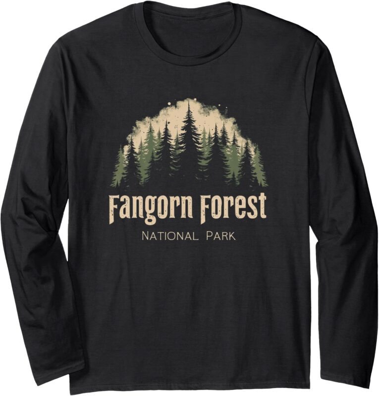 Fangorn Forest National Park Bookworms Saying Long Sleeve T-Shirt