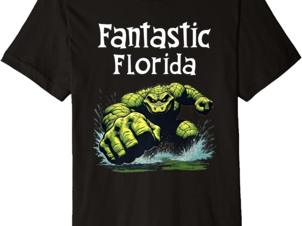 Fantastic florida alligator adventure apparel premium t-shirt