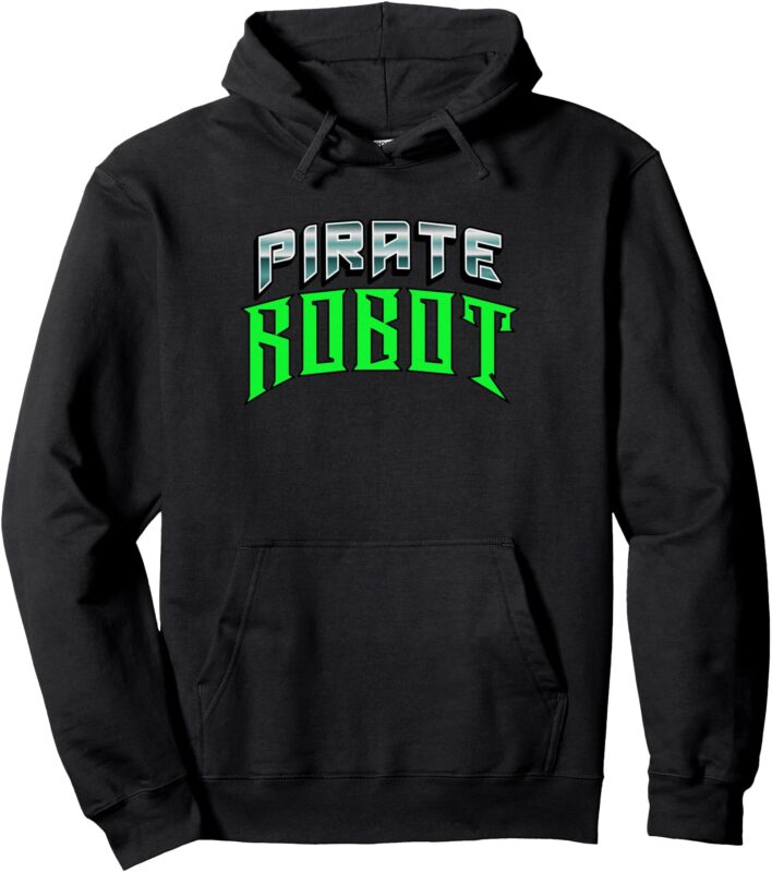 Pirate Robot Flash Pullover Hoodie