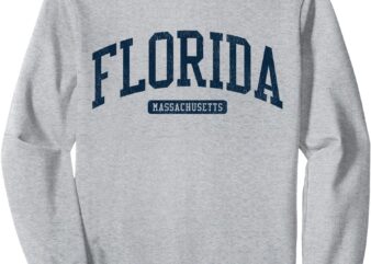 Florida Massachusetts MA College University Style Blue Sweatshirt