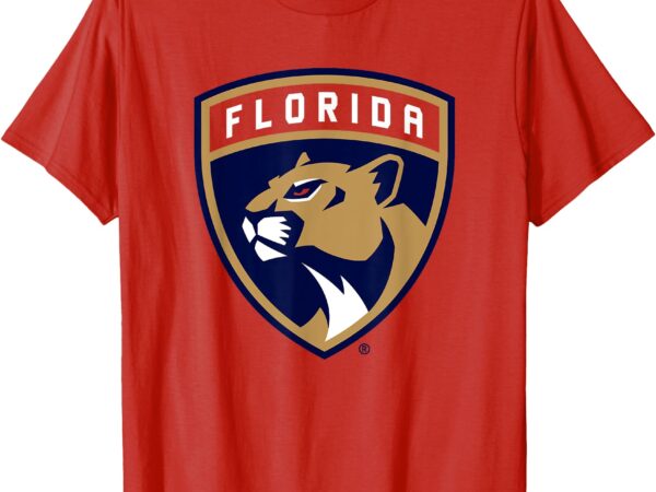 Florida panthers icon red officially licensed t-shirt