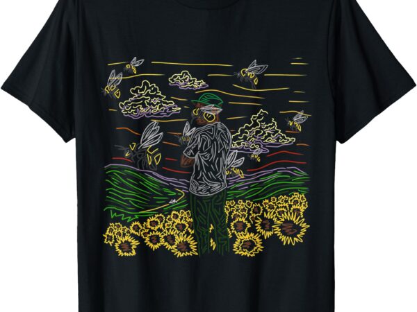 Flower boy retro aesthetic t-shirt