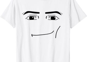 Foblox Man Face Meme Funny Costume Tees T-Shirt