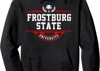 Frostburg State University Vintage Arch Design for Men Women Pullover Hoodie