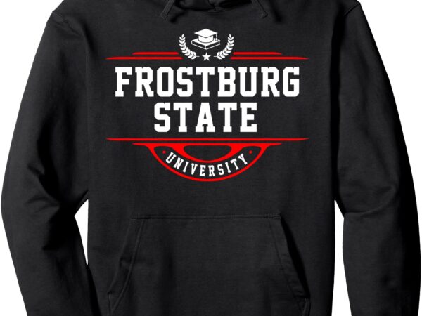 Frostburg state university vintage arch design for men women pullover hoodie