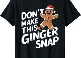 Fun Gingerbread Man Christmas _ Mens & Womens Graphic T-Shirt