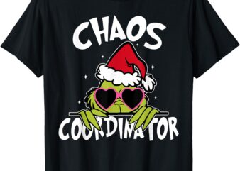 Christmas Chaos Coordinator Teacher Christmas Funny Daycare T-Shirt