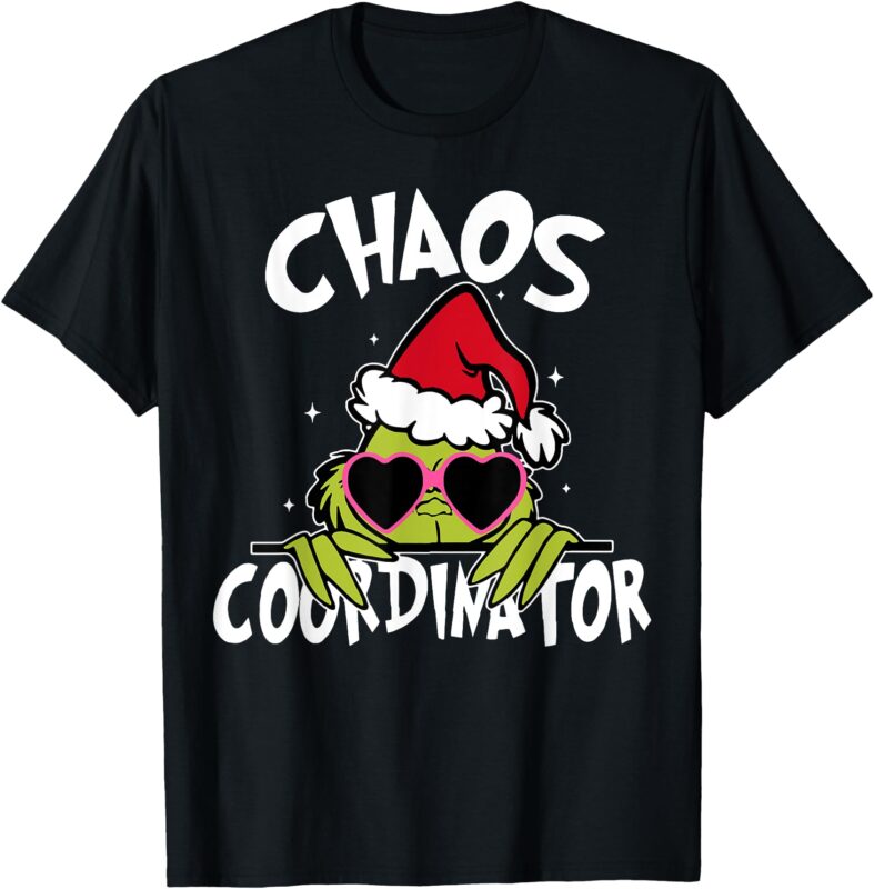 Christmas Chaos Coordinator Teacher Christmas Funny Daycare T-Shirt