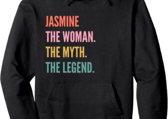 Funny First Name Design for Women – Jasmine Pullover Hoodie