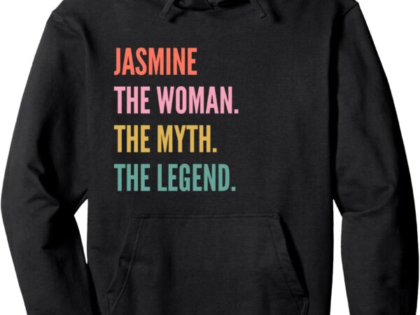 Funny first name design for women – jasmine pullover hoodie