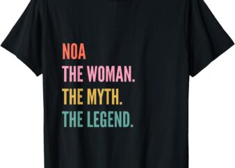 Funny First Name Design for Women – Noa T-Shirt