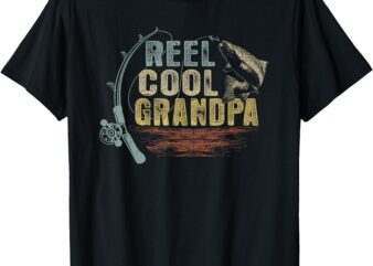 Funny Fishing Vintage Reel Cool Grandpa T-Shirt