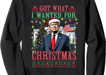 Funny Got What I Wanted For Christmas Trump Ugly Sweater Sweatshirt