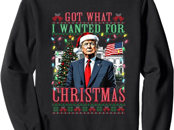 Funny got what i wanted for christmas trump ugly sweater sweatshirt