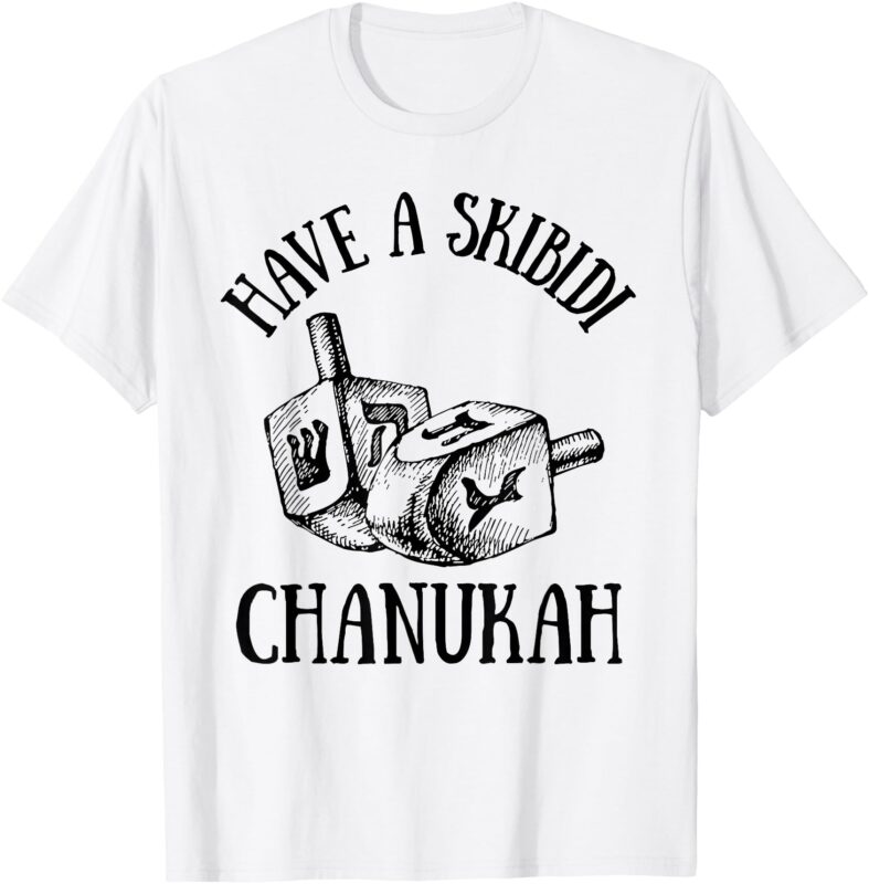 Funny Have a Skibidi Hanukah Chanukah Menorah Bruh Boys Kids T-Shirt