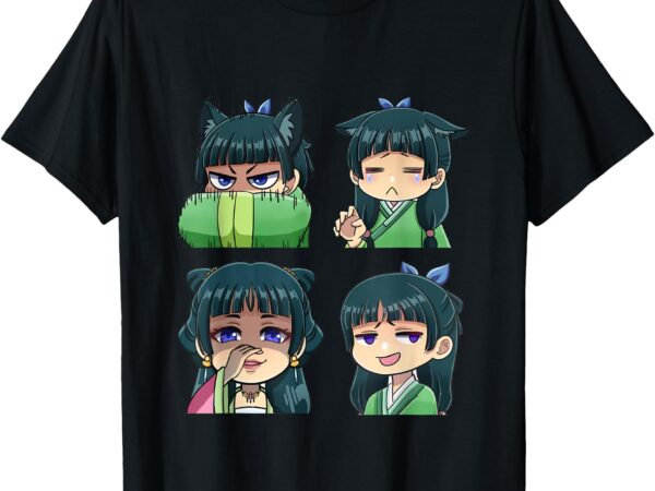 Funny mao mao emotion girl apothecary diaries anime graphic t-shirt