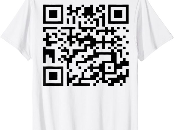 Funny qr president trump 45_47 trump dancing code (back) t-shirt