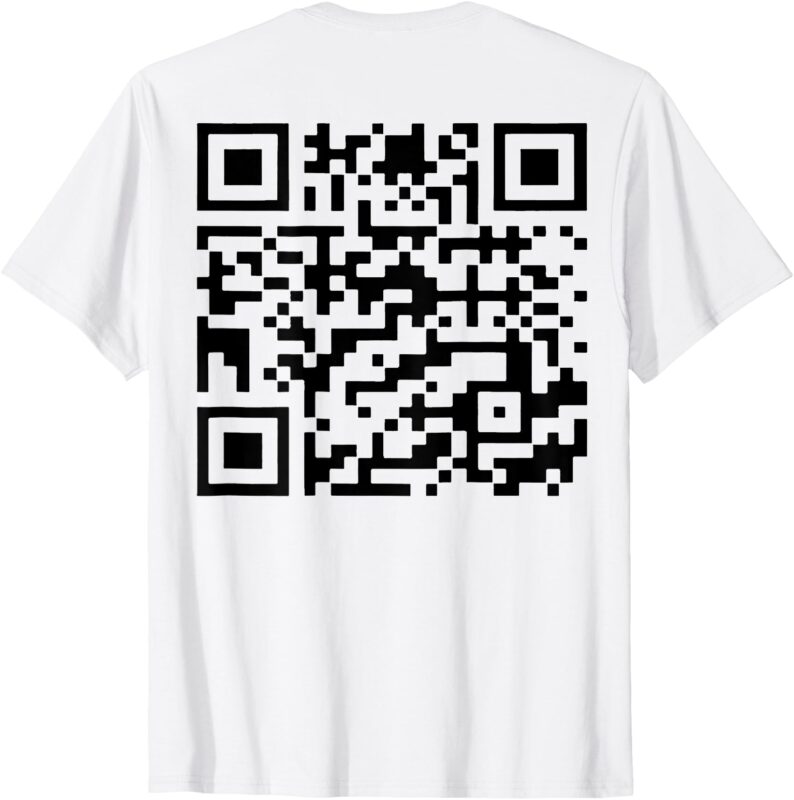 Funny QR President Trump 45_47 Trump Dancing Code (back) T-Shirt