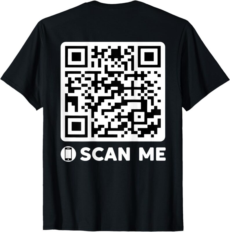 Funny QR President Trump Dancing Code 45_47 tee (on Back) T-Shirt