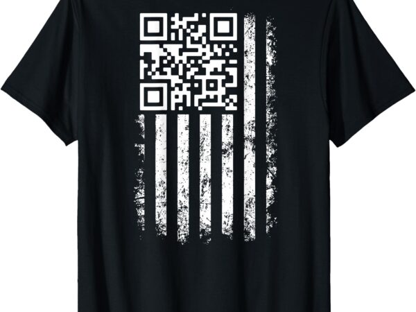 Funny qr scan me president trump 45_47 trump dancing code t-shirt