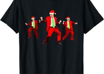 Funny Trump Dance Santa Claus Christmas Xmas Pajamas Holiday T-Shirt