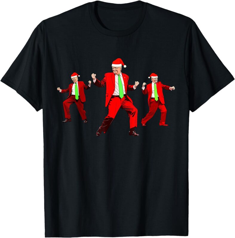 Funny Trump Dance Santa Claus Christmas Xmas Pajamas Holiday T-Shirt