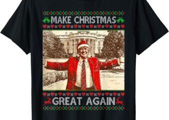 Funny Trump Make Christmas Great Again Xmas Family Pajamas T-Shirt