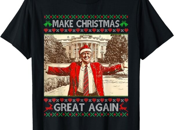 Funny trump make christmas great again xmas family pajamas t-shirt