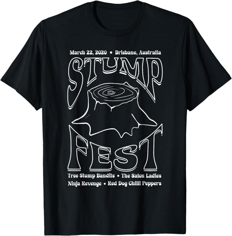 Funny Vintage Stumpfest Concert With the Tree Stump Bandits T-Shirt