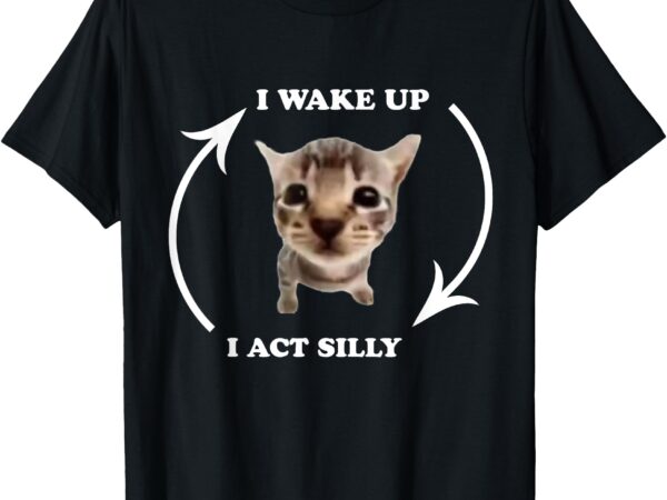 Funny silly cat meme t-shirt