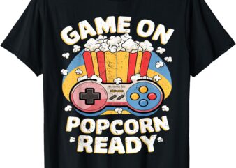 Game, Popcorn Ready Gaming T-Shirt