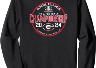 Georgia Bulldogs SEC Championship 2024 Football Game Black Sweatshirt