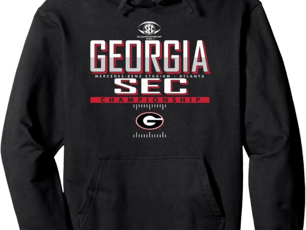 Georgia bulldogs sec championship 2024 football pullover hoodie t shirt design template