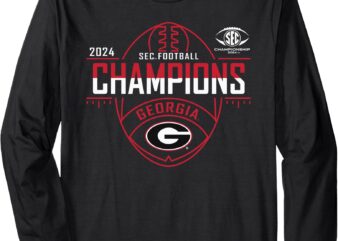 Georgia Bulldogs SEC Champs 2024 Football Blitz Long Sleeve T-Shirt