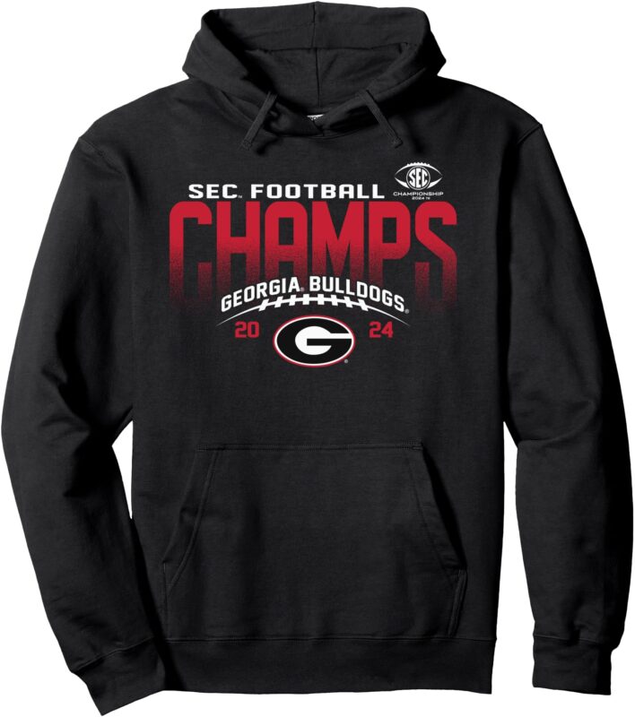 Georgia Bulldogs SEC Champs 2024 Football Icon Pullover Hoodie