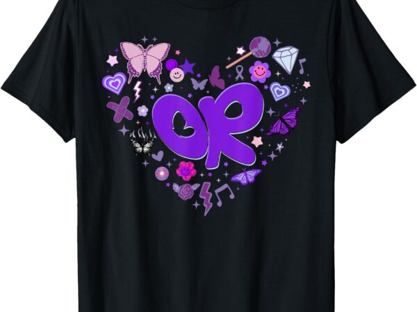 Girls olivia first name personalized groovy 80’s heart t-shirt