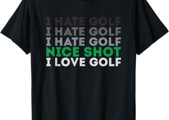 Golfer Golfing Player Funny Golf Club Tournament Lover Men T-Shirt