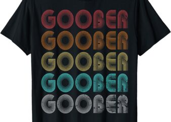 Goober Family Name I Love Goober Personalized Vintage T-Shirt