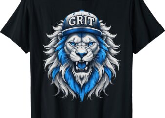 Grit Vintage Lion Lover Women Men Boy Kids T-Shirt