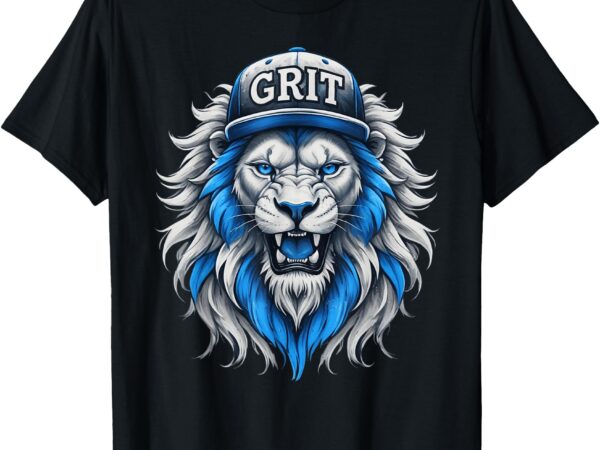 Grit vintage lion lover women men boy kids t-shirt