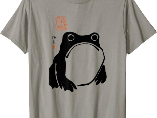 Grumpy frog japanese t-shirt