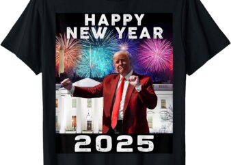 Happy New Year 2025, Boy Girl Funny Trump T-Shirt