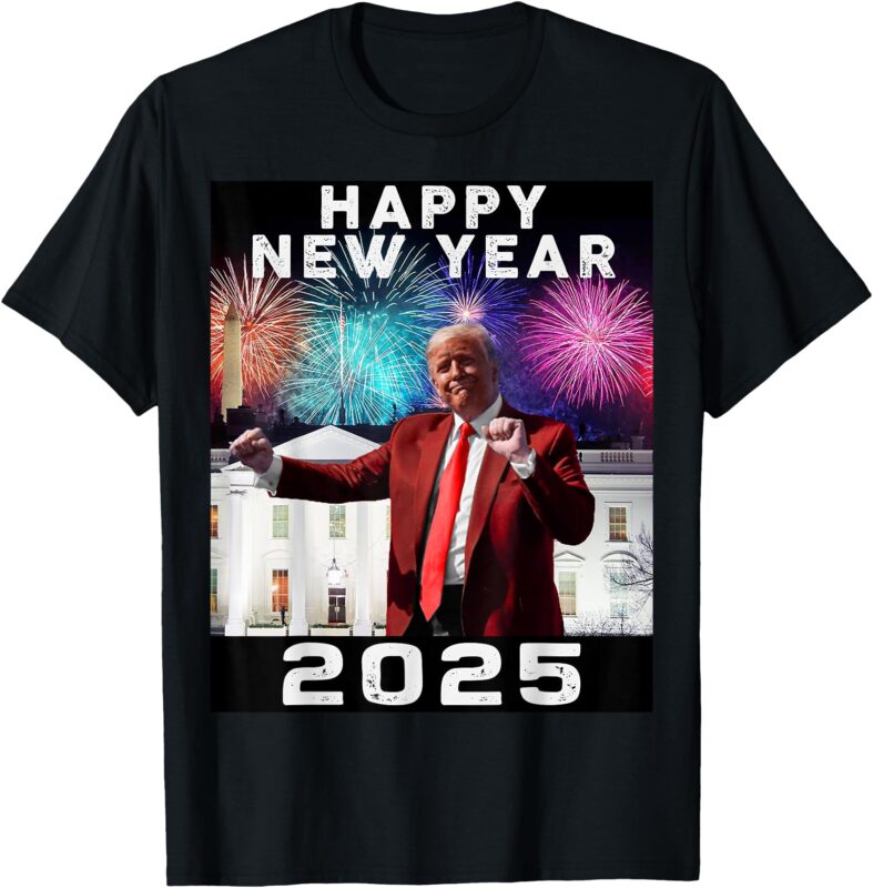 Happy New Year 2025, Boy Girl Funny Trump T-Shirt